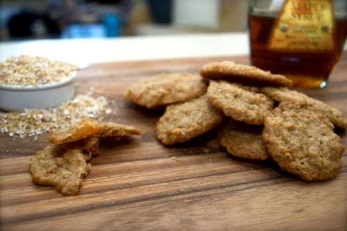Apricot Maple Oatmeal cookies